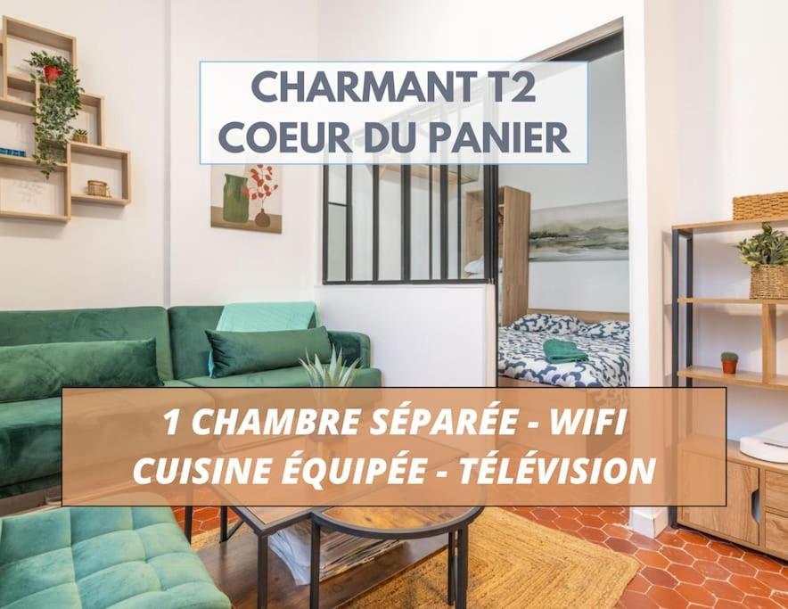 Charmant T2 Au Coeur Du Panier Marseilles Buitenkant foto