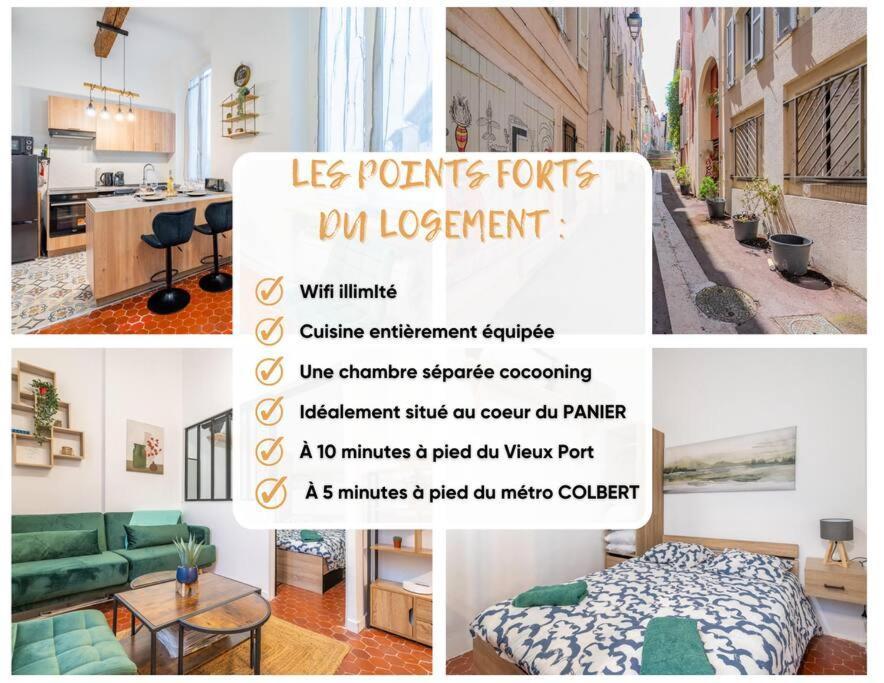 Charmant T2 Au Coeur Du Panier Marseilles Buitenkant foto